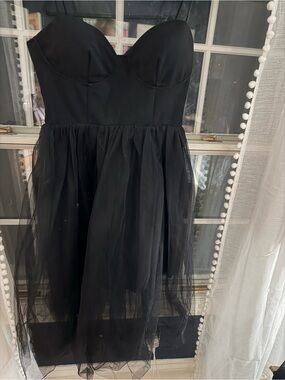 Black Tulle Cocktail Dress